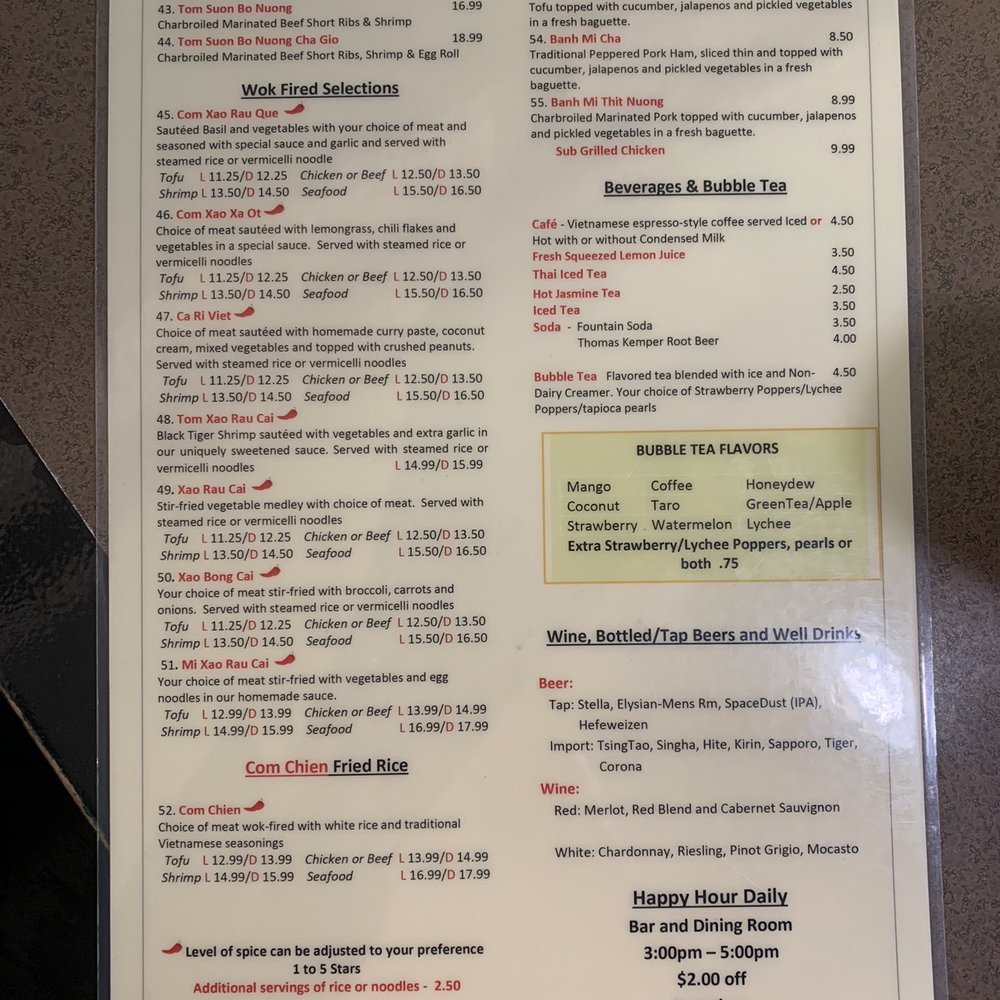 What The Pho! - Canyon Park - Menu 8/02/20 - Vietnamese Near Me - Bothell, Washington What The Pho! - Canyon Park - Menu 8/02/20 - Vietnamese Near Me - Bothell, Washington