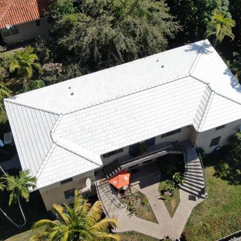 Duke Contractors - White Flat Tile - Roofing Near Me - Miami, Florida Duke Contractors - White Flat Tile - Roofing Near Me - Miami, Florida
