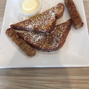 Stacks Pancake House - Kids meal French toast with turkey bacon. - Breakfast & Brunch Near Me - Irvine, California