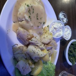 Trails End Pub - Grilled cod dinner