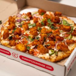 Curry Pizza House Plano - NEW Chicken 65 Pizza (Halal)