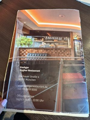 Menu photo 1 Kashgar Munich, BY