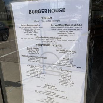 Burger House - Menu - Burgers Near Me - Houston, Texas