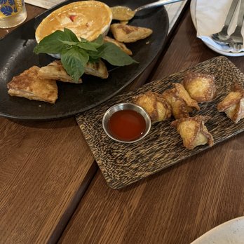 Tiki Thai - Crab Rangoons and Crab dip - Tiki Bars Near Me - Reston, Virginia Tiki Thai - Crab Rangoons and Crab dip - Tiki Bars Near Me - Reston, Virginia