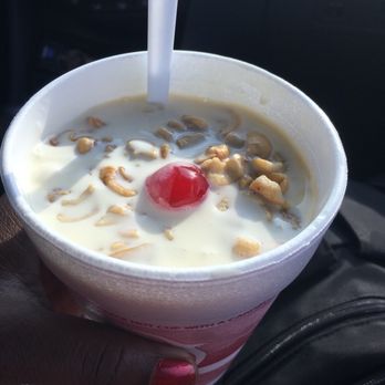 Leon's Frozen Custard - A large salted caramel with peanuts custard - Ice Cream & Frozen Yogurt Near Me - Oshkosh, Wisconsin
