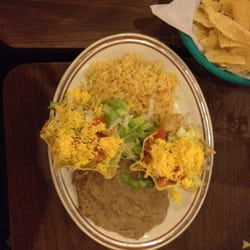 El Charro Mexican Restaurant Huffmeister - Taco plate!!!!!!!!!!
