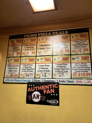 Menu photo 4 Primo Pizza Daly City, CA Menu photo 4 Primo Pizza Daly City, CA
