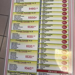 Mandarin Plaza - Lunch Menu