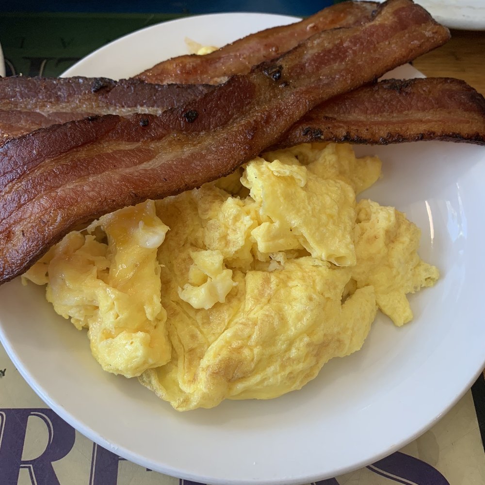 Beach Break Cafe - Bacon and eggs was perfect cooked. The bacon was bomb! - Breakfast & Brunch Near Me - Oceanside, California Beach Break Cafe - Bacon and eggs was perfect cooked. The bacon was bomb! - Breakfast & Brunch Near Me - Oceanside, California