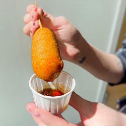 Vegan Van - Sausage & Pancake on a Stick