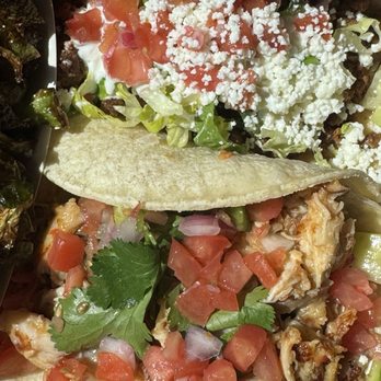 El Pollo Guapo - 2 tacos. I think the shells are bland tasting. - Chicken Shop Near Me - Hartford, Connecticut