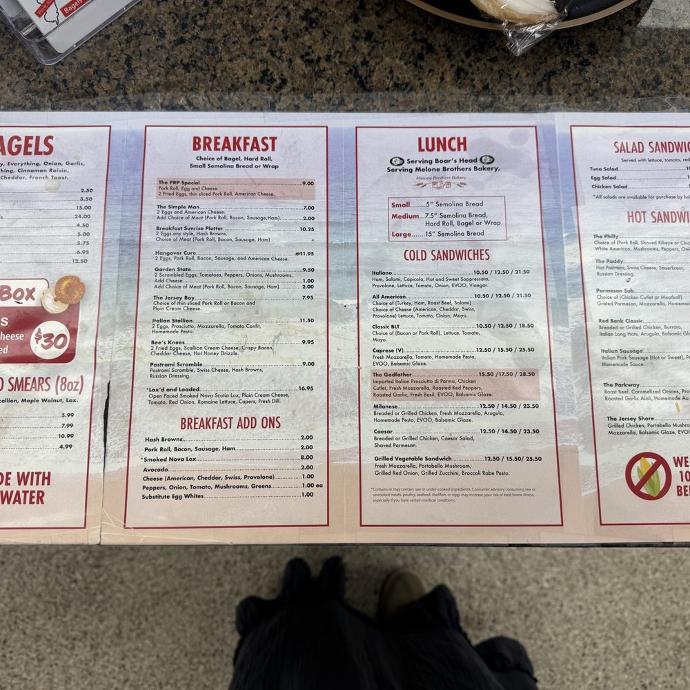 Pork Roll Petes - menu - Bagels Near Me - Bradenton, Florida