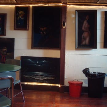 Budgies Burritos - all these paintings remind me of my Grandpa's house. - Vegetarian Near Me - Vancouver, British Columbia