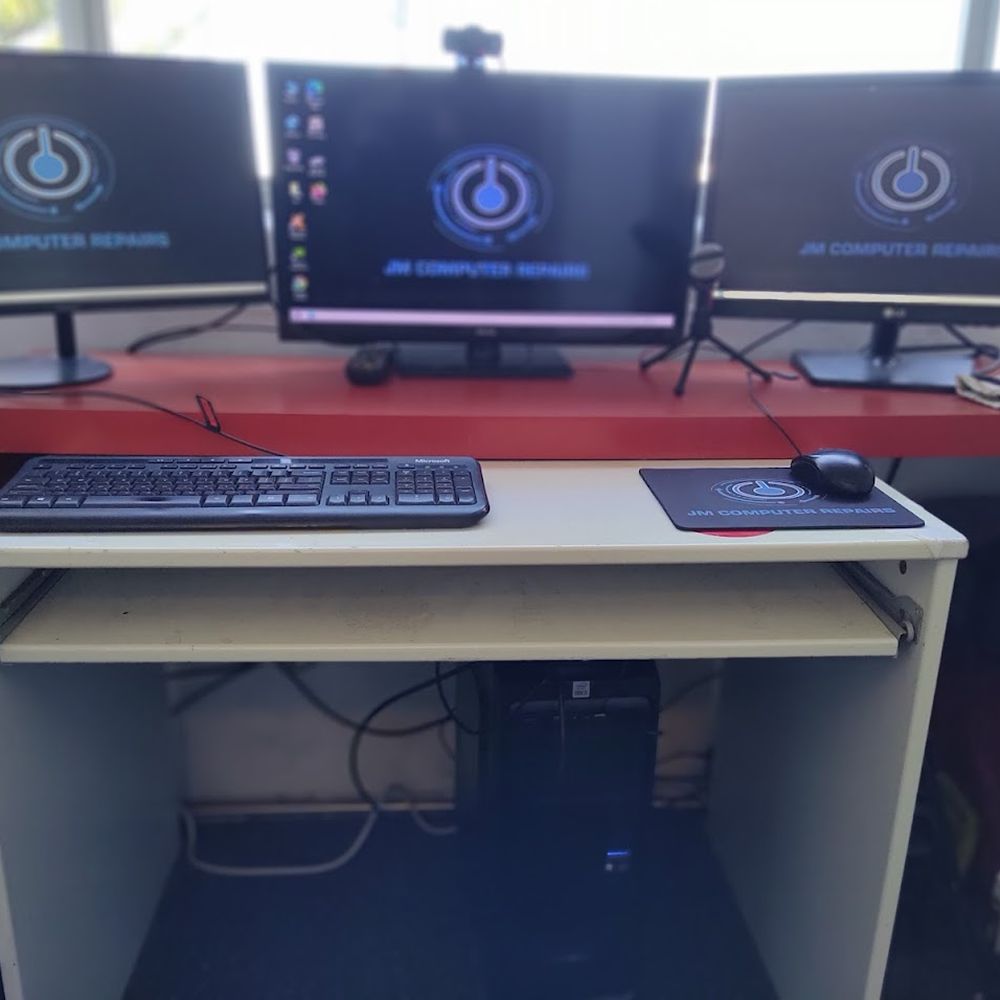 JM Computer Repairs - Another photo of the setup for Tess (read review). Thanks John!! - Marketing Near Me - Lakemba, NSW JM Computer Repairs - Another photo of the setup for Tess (read review). Thanks John!! - Marketing Near Me - Lakemba, NSW