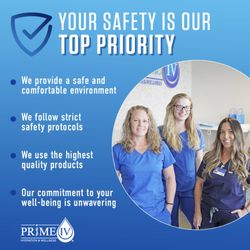 Prime IV Hydration & Wellness - Brentwood - Uncompromising Safety Standards
