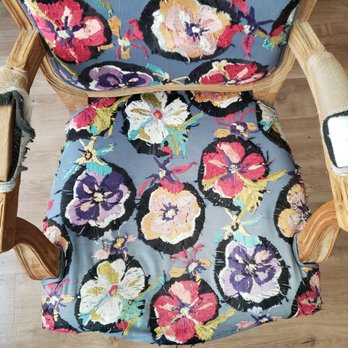 Brambilas Drapery - Before: ragged and worn - Interior Design Near Me - Los Angeles, California