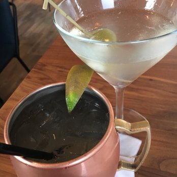 Bluewater Grill Seafood Restaurant & Market Carlsbad - AMERICAN MULE and dirty MARTINI - Seafood Near Me - Carlsbad, California
