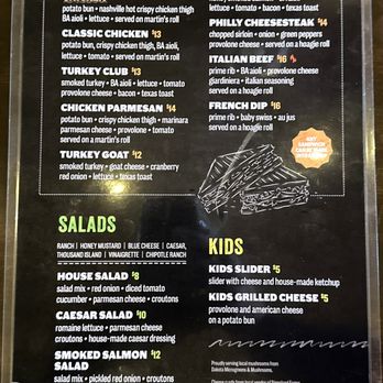 The Dive - Menu (2 of 2) - Pop-Up Restaurants Near Me - Sioux Falls, South Dakota