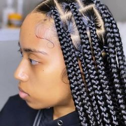 Anointed African Hair Braiding - Jumbo knotless $160
We supply the hair!
