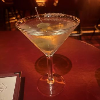 Drake's - Blue and Gold Martini - New American Near Me - Dallas, Texas