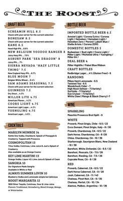Menu photo 5 The Roost Restaurant Cream Ridge, NJ