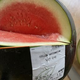 Label as yellow water melon but it's red