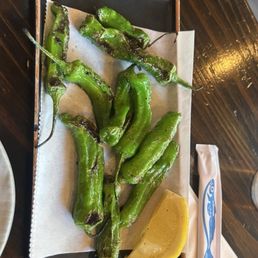 Charred Shishito Peppers