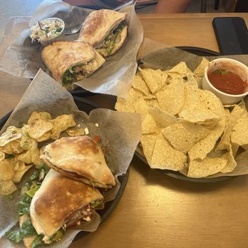 MELD Kitchen + Sandwich Bar - Top left is chicken ceasar sandwich and bottom left is the Greek Sandwich - American Near Me - Bentonville, Arkansas