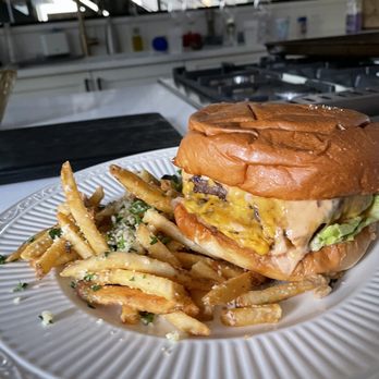 Park Burger - Double cheeseburger with truffle fries - Burgers Near Me - Denver, Colorado