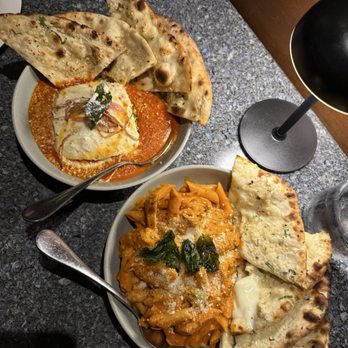 Indofusion Kitchen + Bar - Paneer Masala Lasagna, Butter Sauce Pasta - Asian Fusion Near Me - Seattle, Washington