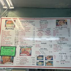 La Huasteca Mexican Foods - Menu