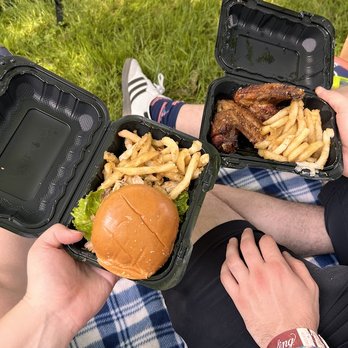 Althea’s Almost Famous - Pulled jerk chicken sandwich & fries and jerk chicken wings & fries - Juice Bars & Smoothies Near Me - Columbia, Maryland