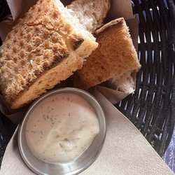 The Blue Barbakan - Delicious bread with garlic dill spread