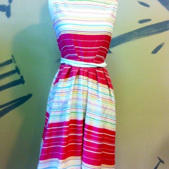 Team Chipmunk - Women's red stripe dress - Children's Clothing Near Me - Columbus, Ohio