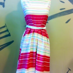 Team Chipmunk - Women's red stripe dress