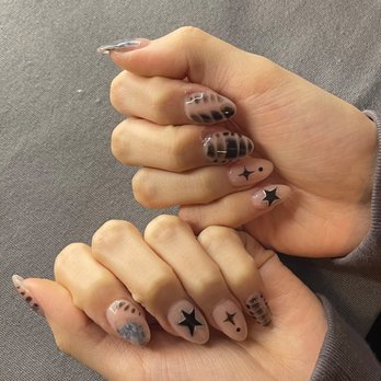 Glam Nail Bar - My sister's set done by Huy's brother - Nail Salons Near Me - Katy, Texas Glam Nail Bar - My sister's set done by Huy's brother - Nail Salons Near Me - Katy, Texas
