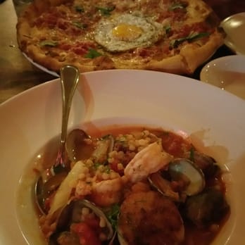 OneSpeed - Clam something pasta plate.  No pasta. But it was interesting.  My bf got a jersey tomato pie pizza.  It was good. - Italian Near Me - Sacramento, California
