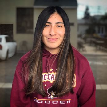 Holly Markert - Added some lightness into Samantha's naturally dark hair. - Makeup Artists Near Me - Bellflower, California Holly Markert - Added some lightness into Samantha's naturally dark hair. - Makeup Artists Near Me - Bellflower, California