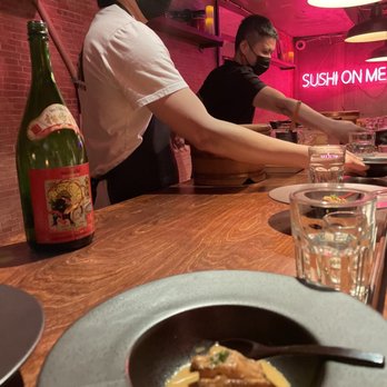 Sushi On Me - The cute chefs hard at work. - Japanese Near Me - Jackson Heights, New York Sushi On Me - The cute chefs hard at work. - Japanese Near Me - Jackson Heights, New York
