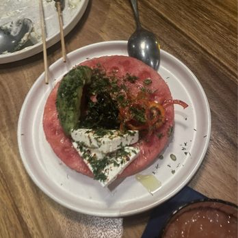 Andros Taverna - watermelon salad (seasonal menu) - Greek Near Me - Chicago, Illinois Andros Taverna - watermelon salad (seasonal menu) - Greek Near Me - Chicago, Illinois