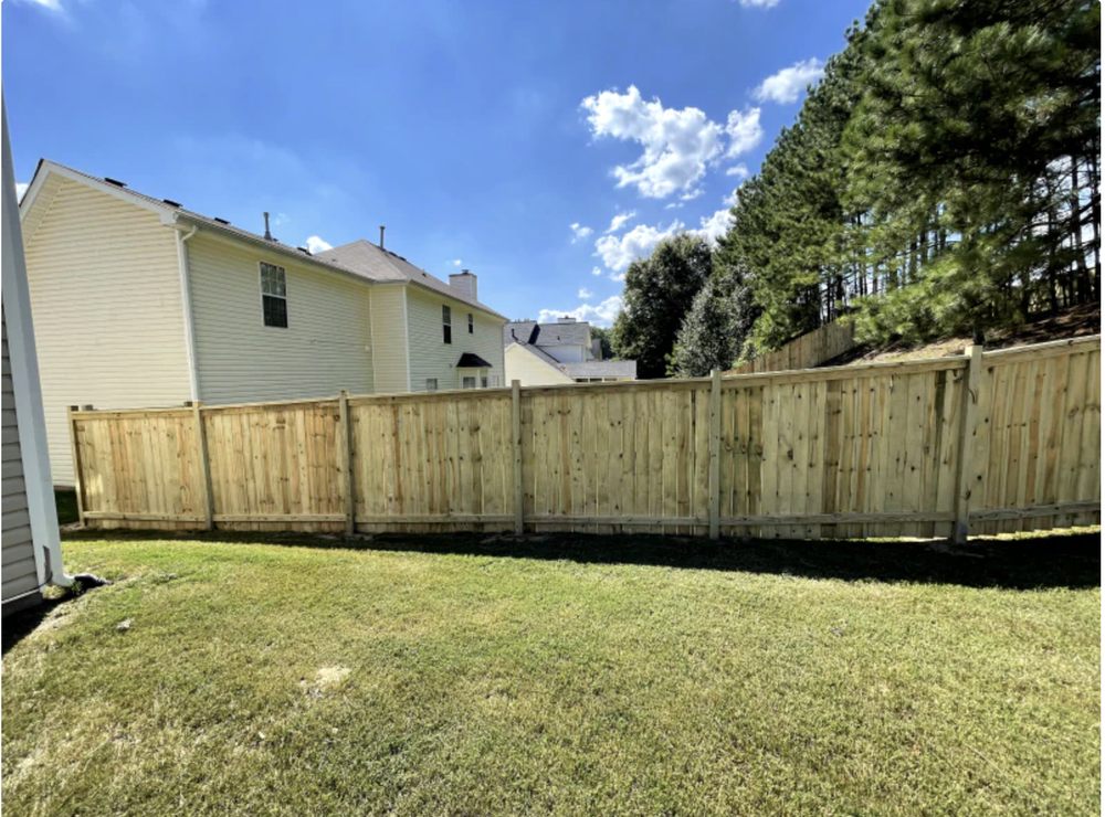 Slide of Cross Fence Construction