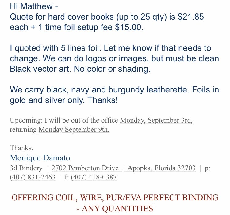 JAMES TAPLEY HAND BOOKBINDER Updated September 2024 2077 13th St