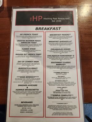 Menu photo 2 HP Cafe Sedona, AZ Menu photo 2 HP Cafe Sedona, AZ