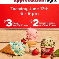 Bruster's Real Ice Cream - Customer appreciation night
