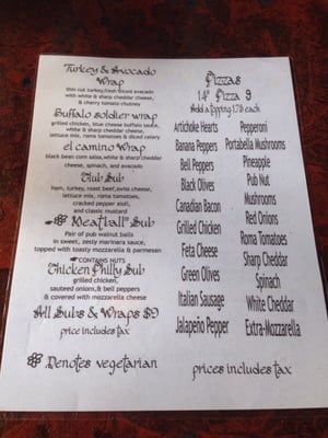 Menu photo 4 Scruffy City Hall Knoxville, TN