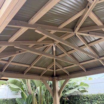 BlueFiks - Bottom side of aluminum roof of gazebo - Furniture Assembly Near Me - Los Angeles, California
