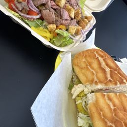 Tri tip salad, the dugout The Dugout Sandwich Tri tip salad, the dugout The Dugout Sandwich