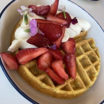 Two Hands - Lemmon poppyseed waffle - Breakfast & Brunch Near Me - Dallas, Texas Two Hands - Lemmon poppyseed waffle - Breakfast & Brunch Near Me - Dallas, Texas