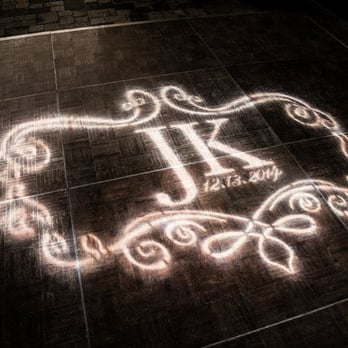Sterling Productions - Sterling Productions, Custom Gobo Design, Avila Wedding 12.13.14 - DJs Near Me
