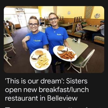 RJ’s Diner - two women in blue shirts holding plates of food - Breakfast & Brunch Near Me - Belleview, Florida RJ’s Diner - two women in blue shirts holding plates of food - Breakfast & Brunch Near Me - Belleview, Florida